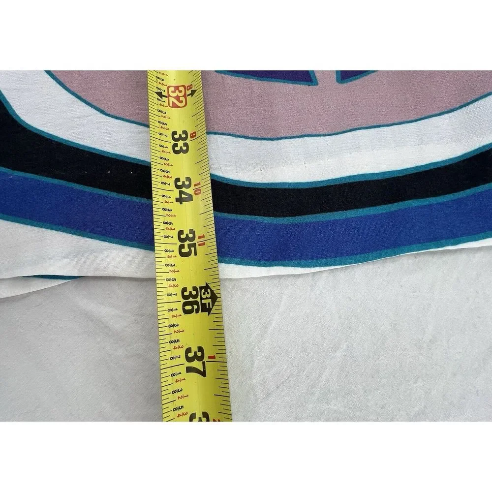 P Nicole Miller Artelier Blue Tribal Geometric Print Mini Sheath Dress Sz Petite - Picture 14 of 16